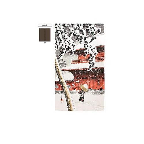 N_定番のれん 雪景色 42183