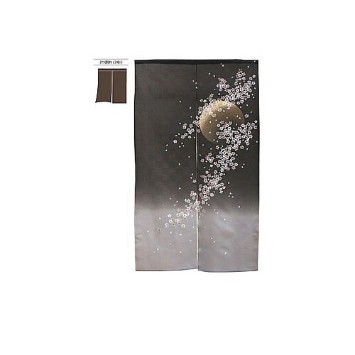 N_定番のれん 月見桜 42205