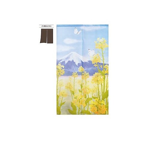 N_定番のれん 菜の花と富士 42280