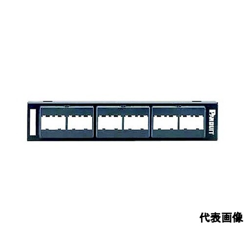 12ポート用壁面取付パッチパネル枠 ブラ