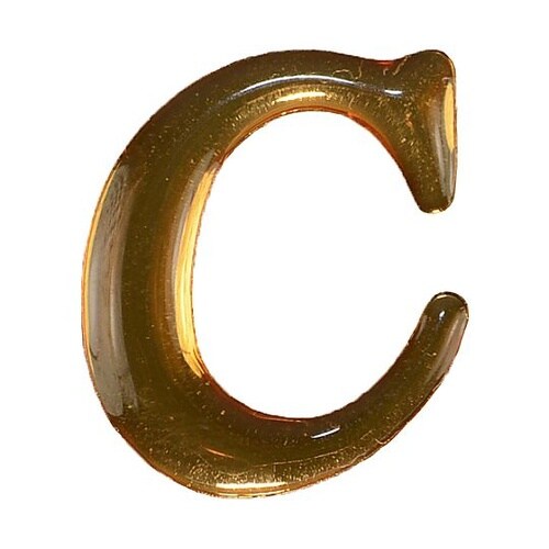 クリスタルメタル文字 ゴールド C 天地