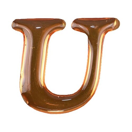 クリスタルメタル文字 ゴールド U 天地