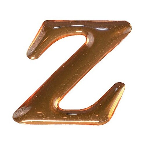 クリスタルメタル文字 ゴールド Z 天地