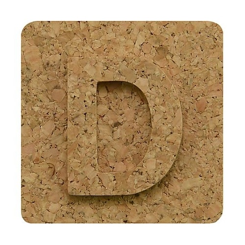 コルク抜文字 D ※ケース販売 KB45