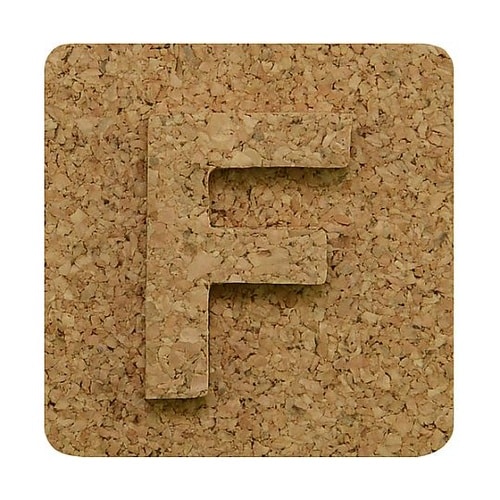 コルク抜文字 F ※ケース販売 KB45