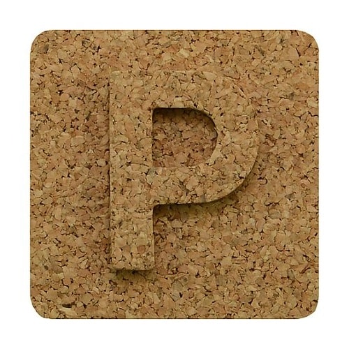 コルク抜文字 P ※ケース販売 KB45