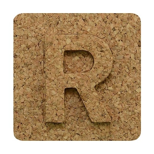 コルク抜文字 R ※ケース販売 KB45