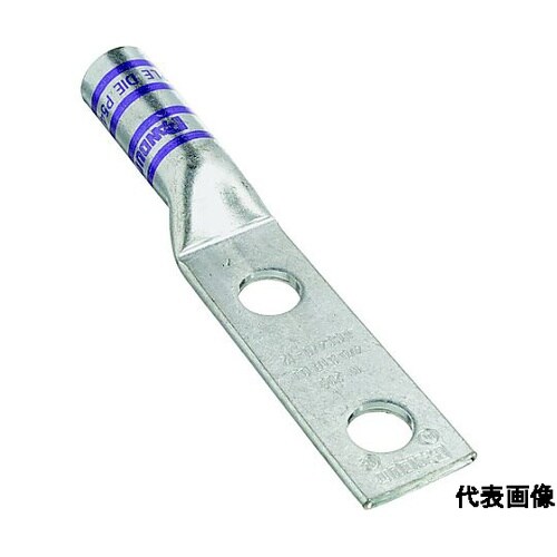 銅製圧縮端子 2穴 電線サイズ AWG4