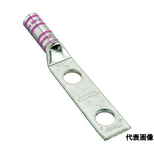 銅製圧縮端子 2穴 電線サイズ AWG1
