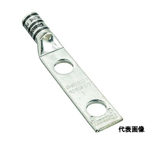 銅製圧縮端子 2穴 電線サイズ AWG2