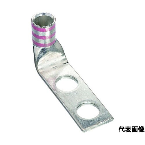 銅製圧縮端子 2穴 AWG 1/0 取付