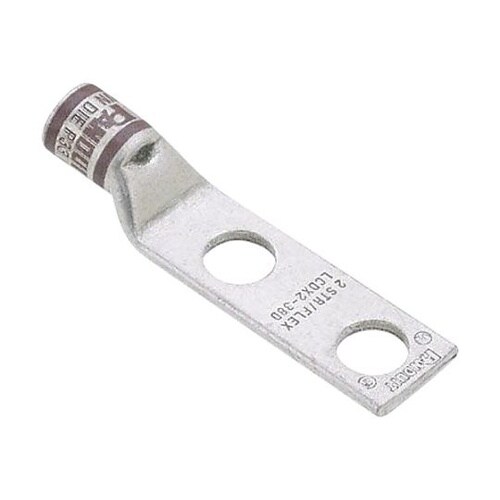 銅製圧縮端子 2穴 電線サイズ AWG2