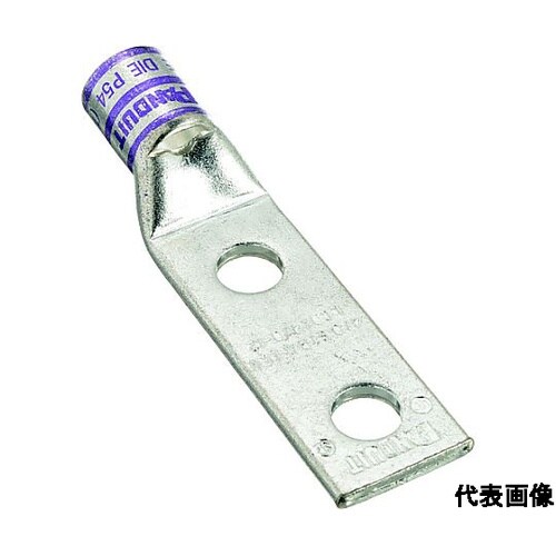 銅製圧縮端子 2穴 電線サイズ AWG4