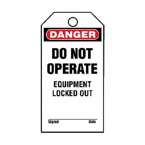 セーフティタグ DO NOT OPERA