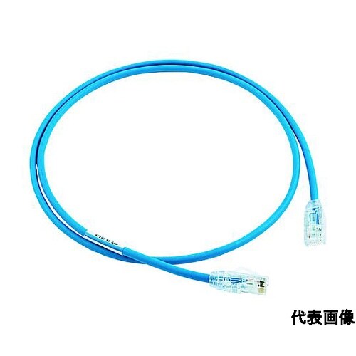 カテゴリ6A細径パッチコード 20m 青