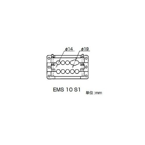ケーブルマルチ引出板アイボリ EMS10