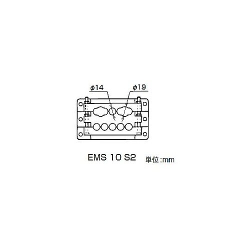 ケーブルマルチ引出板アイボリ EMS10