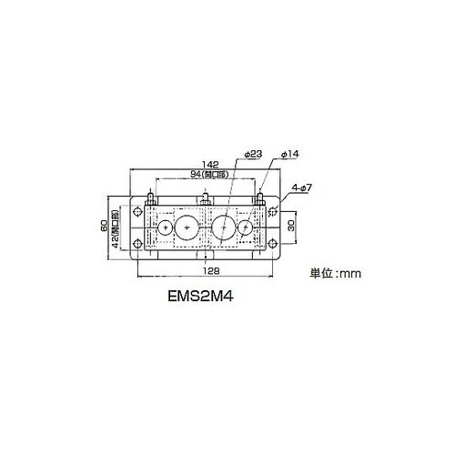 ケーブルマルチ引出板アイボリ EMS2M