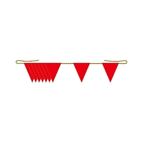 トラロープ付三角旗(9連) 372−73
