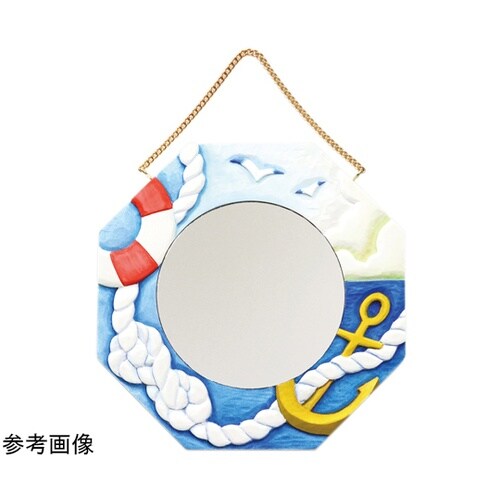 白彫板 八角鏡額 5115