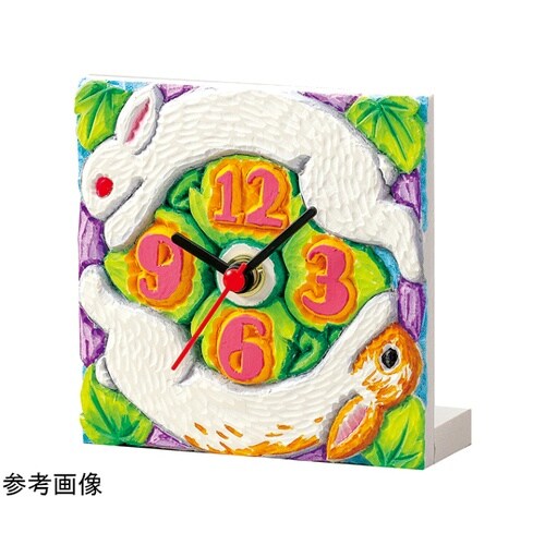 白彫板時計 白彫板100mm角 1263