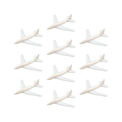 ジオラマ模型 飛行機 白 1/2000