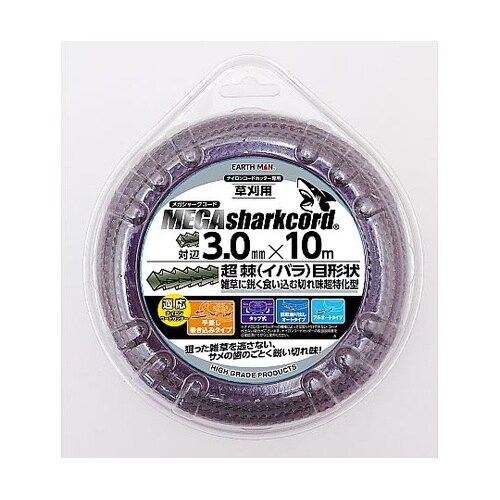 草刈用メガシャークコード対辺3.0mm×