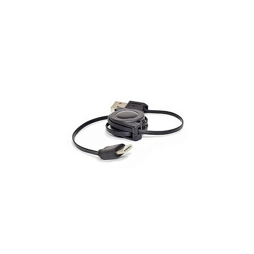 巻取り式USB−TypeCケーブル(ブラ