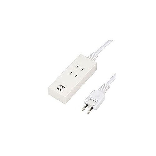 2AC2USB 2.1A2.5m ホワイ