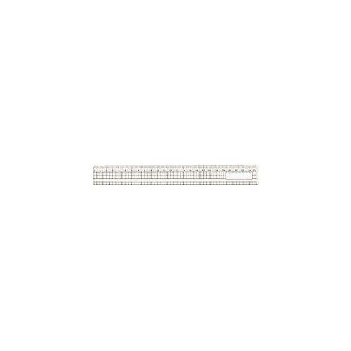 アクリル方眼定規 25cm(溝付) AT