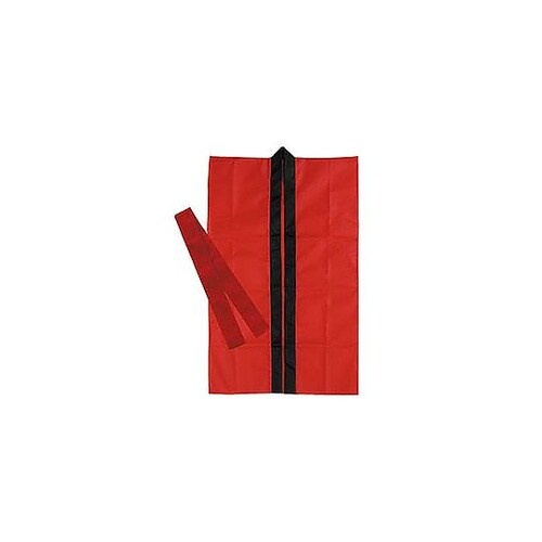 ロングハッピ不織布 赤 J(ハチマキ付)