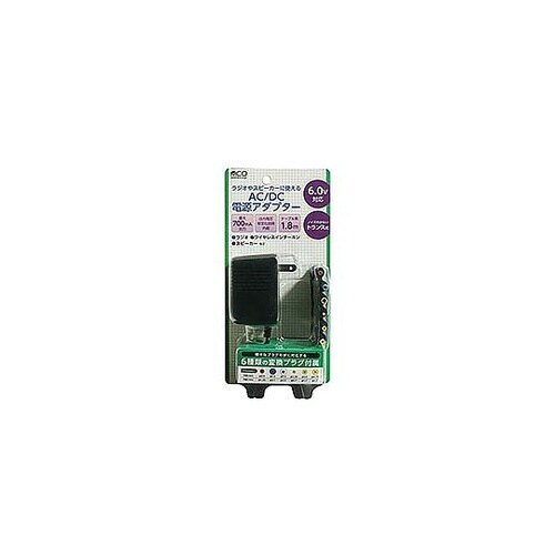 ACアダプター 6種プラグ付 6.0V