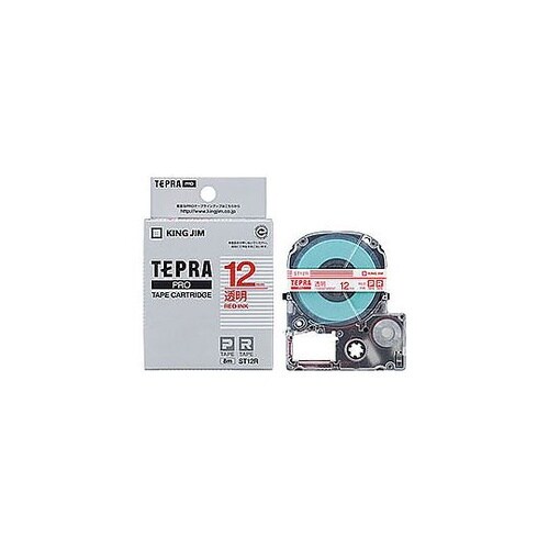テプラPROテープ透明ラベル 12mm