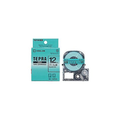 テプラPROパール色テープ 12mm 緑