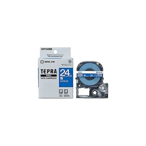 テプラPROテープビビッド 24mm 青