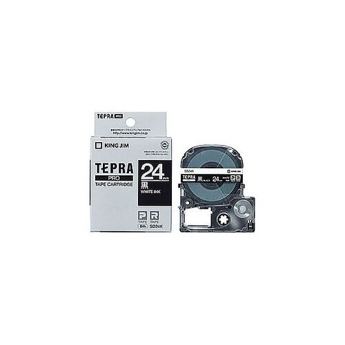 テプラPROテープビビッド 24mm 黒