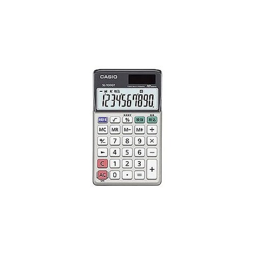 グリーン購入法適合電卓 手帳タイプ 10