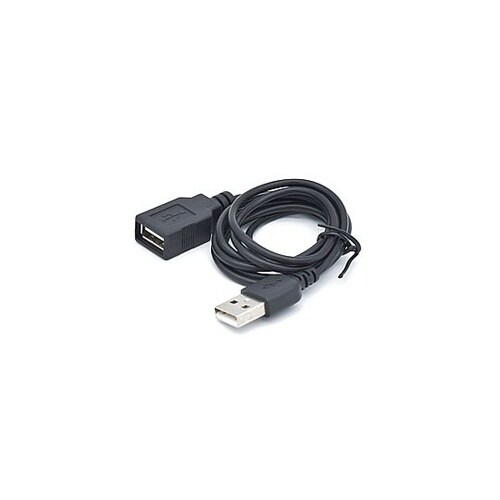 充電・通信USB延長ケーブル 1m(ブラ