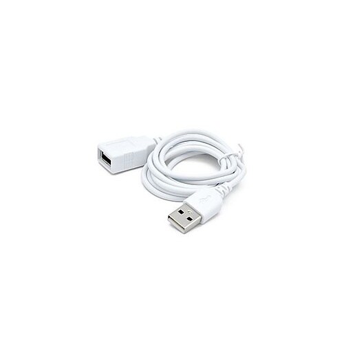 充電・通信USB延長ケーブル 1m(ホワ