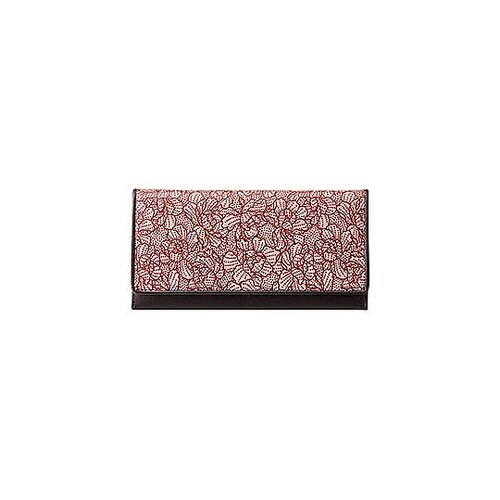 ボタン柄長財布 レッド K2118551