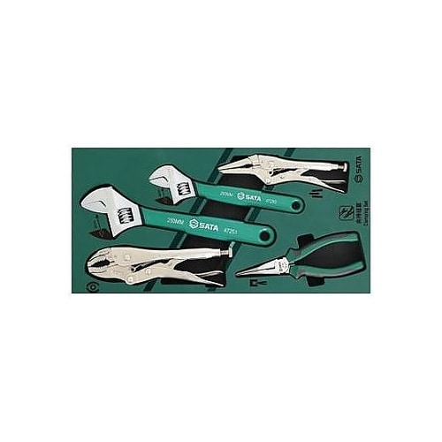 モンキーレンチ&プライヤーセット(トレー