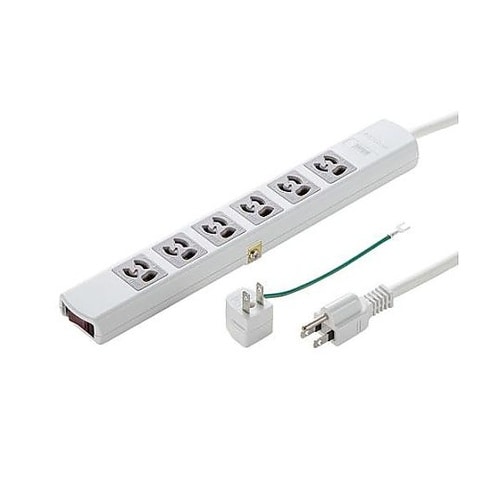 AC125V/15Ax5m タップ(6口