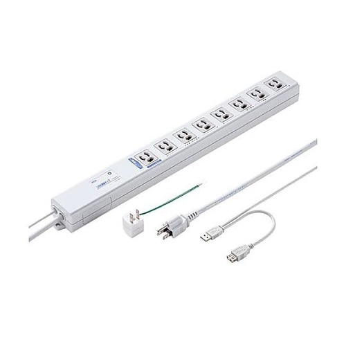 125V/15Ax2m USB連動タップ