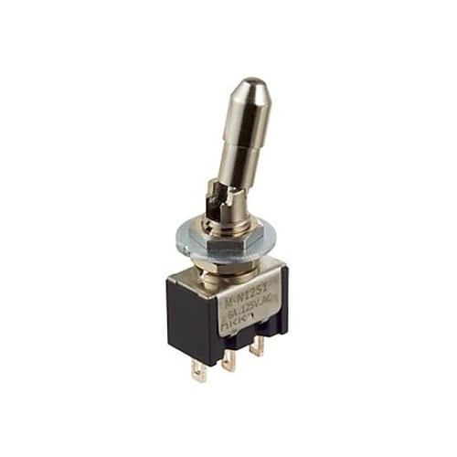 125V/6A 単極双投トグルスイッチ(