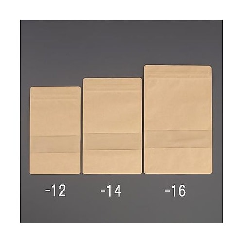 200x140mm チャック付紙袋(窓付