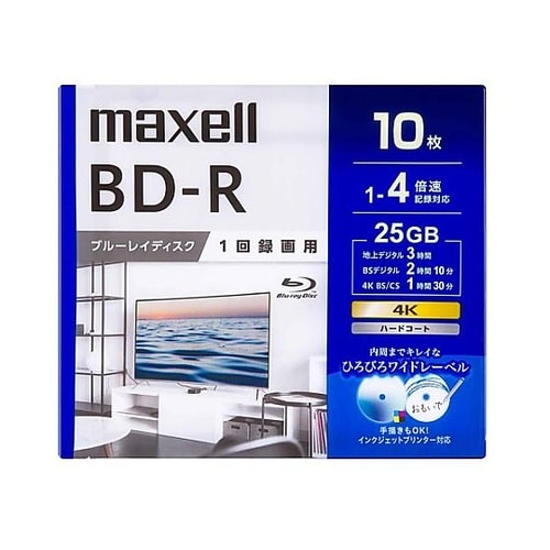 25GB BD−R(ビデオ用 4倍速/1
