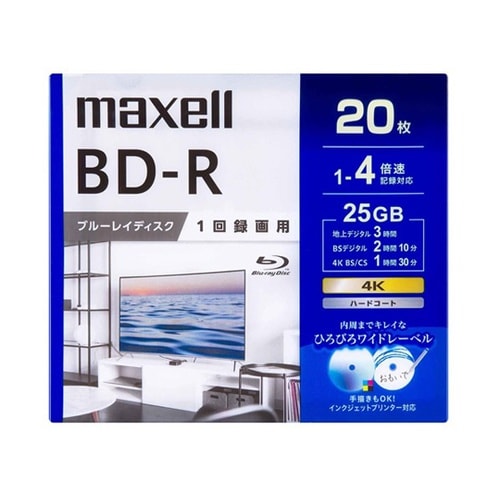 25GB BD−R(ビデオ用 4倍速/2