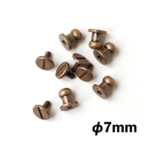 ネジ式ギボシφ7mm アンティークゴール