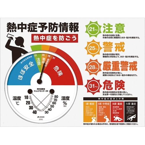 防雨型 熱中症環境チェックモニター30