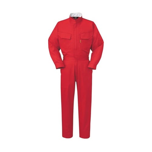 ツナギ服 3L レッド 195g/m2